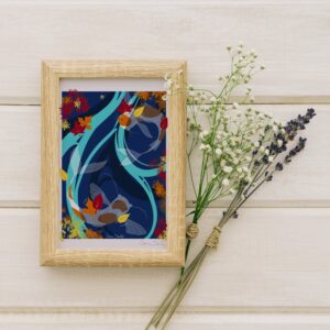 Carte A6 carpe automne