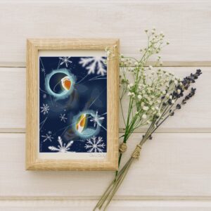 Carte A6 carpe hiver